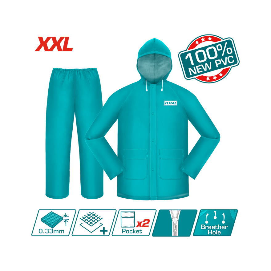 Image of Total Power Tool Total Rain Suit- THTRS031.XXL