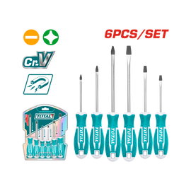 Total 6 Pcs Screwdriver Set THT250606
