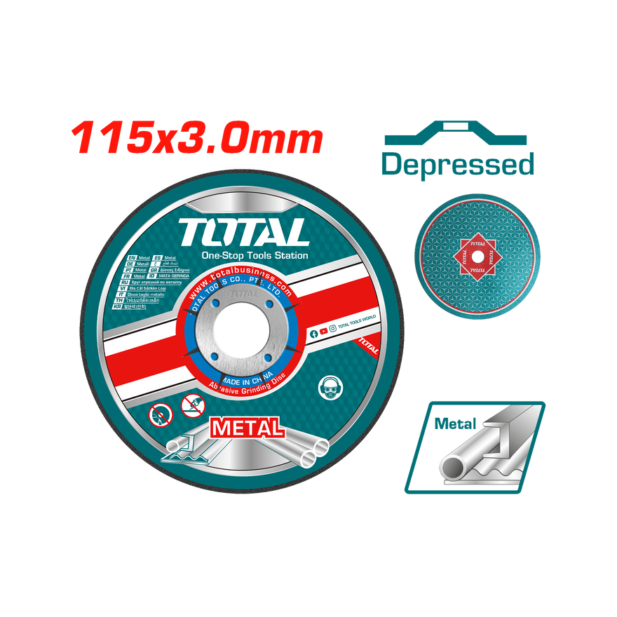 Total Disc 4 1/2 Inch X 1/8 Inch Metal CUT TAC2211152
