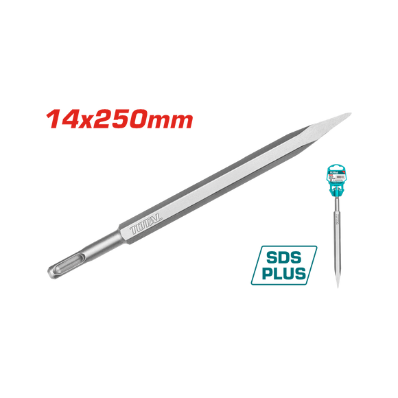 Total SDS plus pointed Chisel 14X250mm TAC1511141