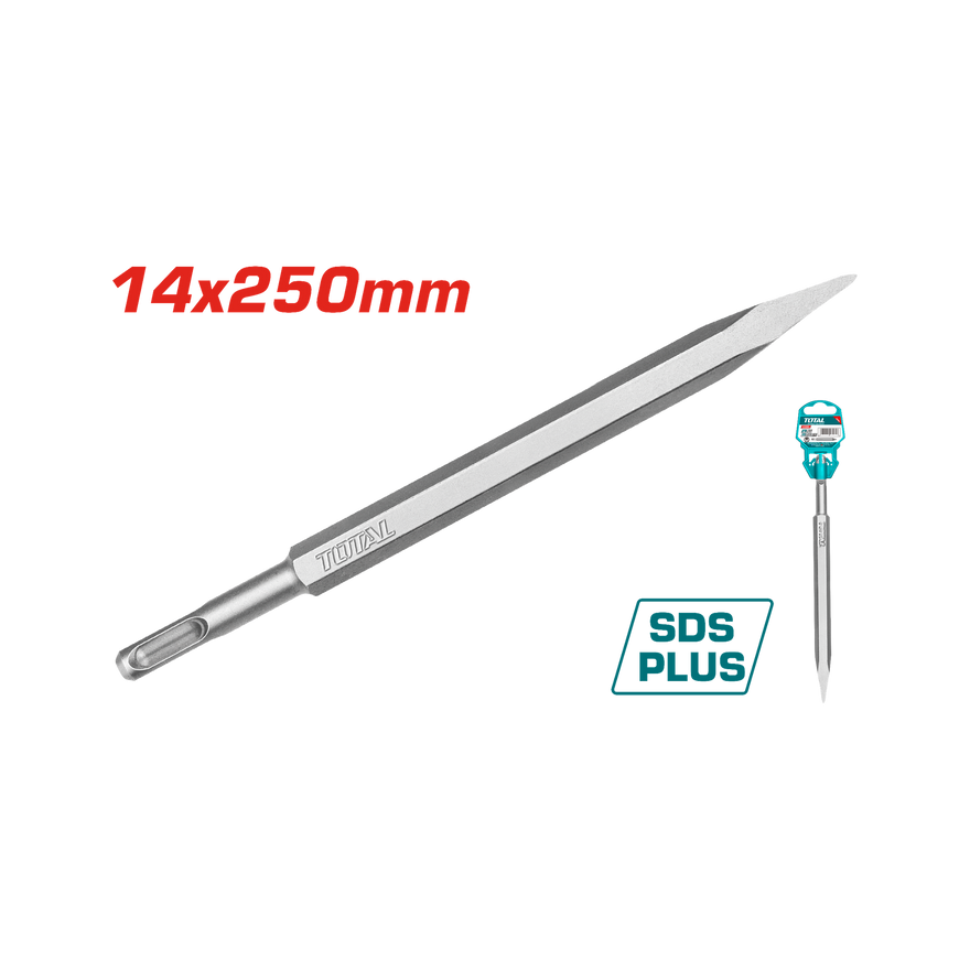 Total SDS plus pointed Chisel 14X250mm TAC1511141