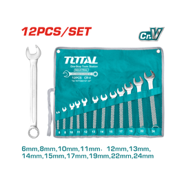 Total 12 Pcs Combination Spanner Set THT1022121