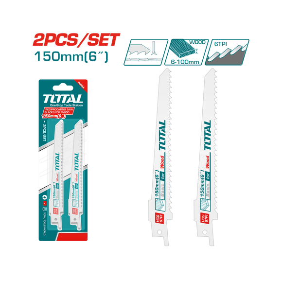 Total Reciprocating Saw Blades for Wood TAC52644D