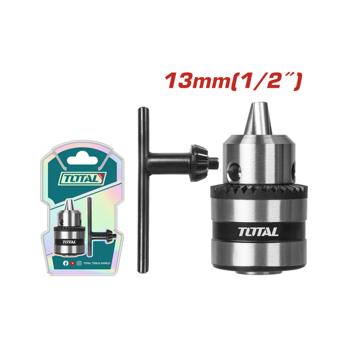 Image of Total Power Tool Total 13mm Key Chuck With Adaptor TAC451301