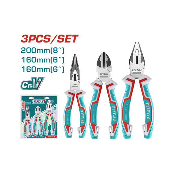 Total 3 Pcs Pliers Set THT2K0301