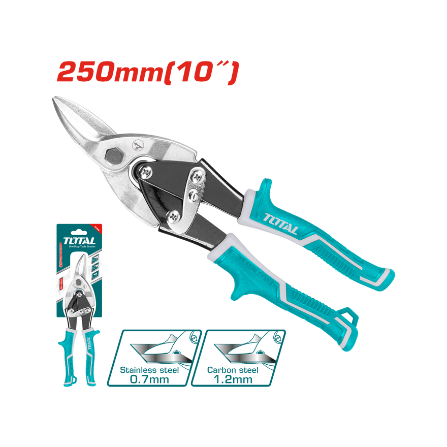 Image of Total Power Tool Total Left Aviation Snip 250mm 10 Inch THT521106