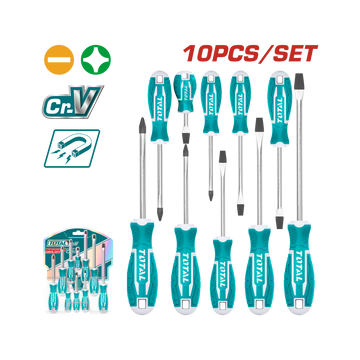Total 10 Pcs Screwdriver Set THT250610