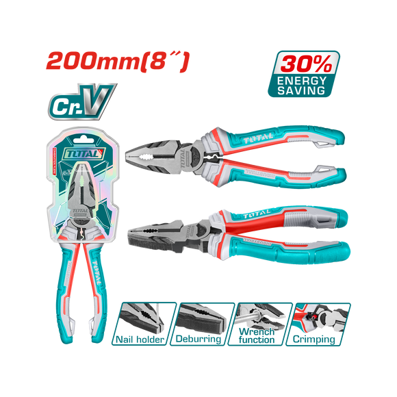 Total High Leverage Combination Pliers THT210806S