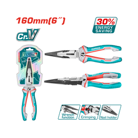 Total High Leverage long nose Pliers THT220606S