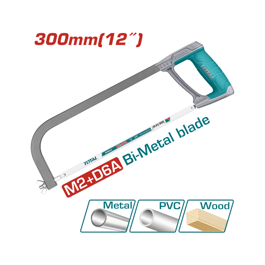 Image of Total Power Tool Total Hacksaw Frame 300mm/12 Inch THT54166