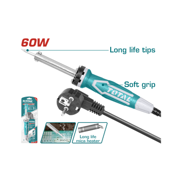 Image of Total Power Tool Total Electric Soldering Iron 60W TET1606