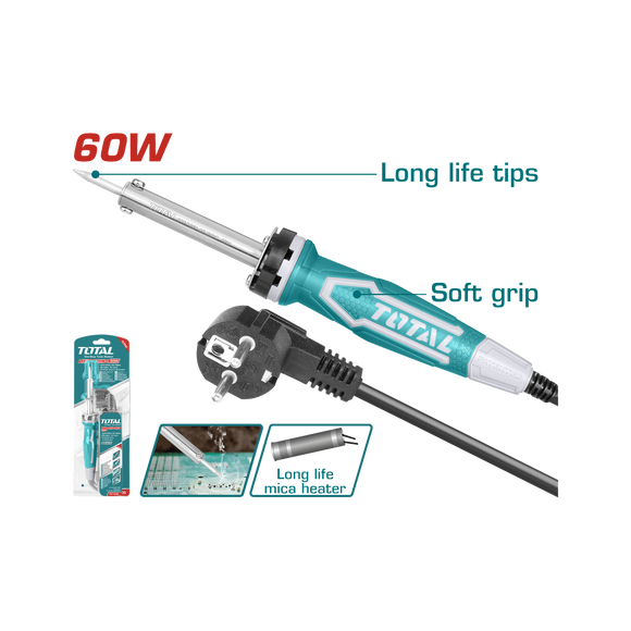 Image of Total Power Tool Total Electric Soldering Iron 60W TET1606