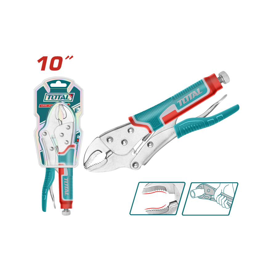 Image of Total Power Tool Total Straight Jaw Plier 10'' THT191003
