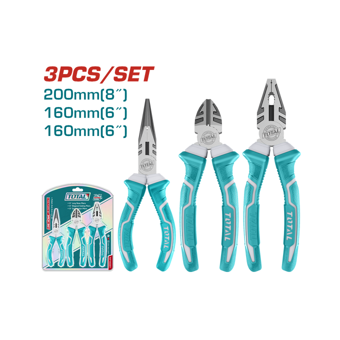 Total 3 Pcs Pliers Set THT1K0301