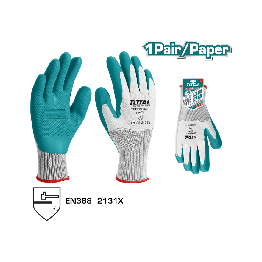 Total Latex Gloves XL TSP13106-XL