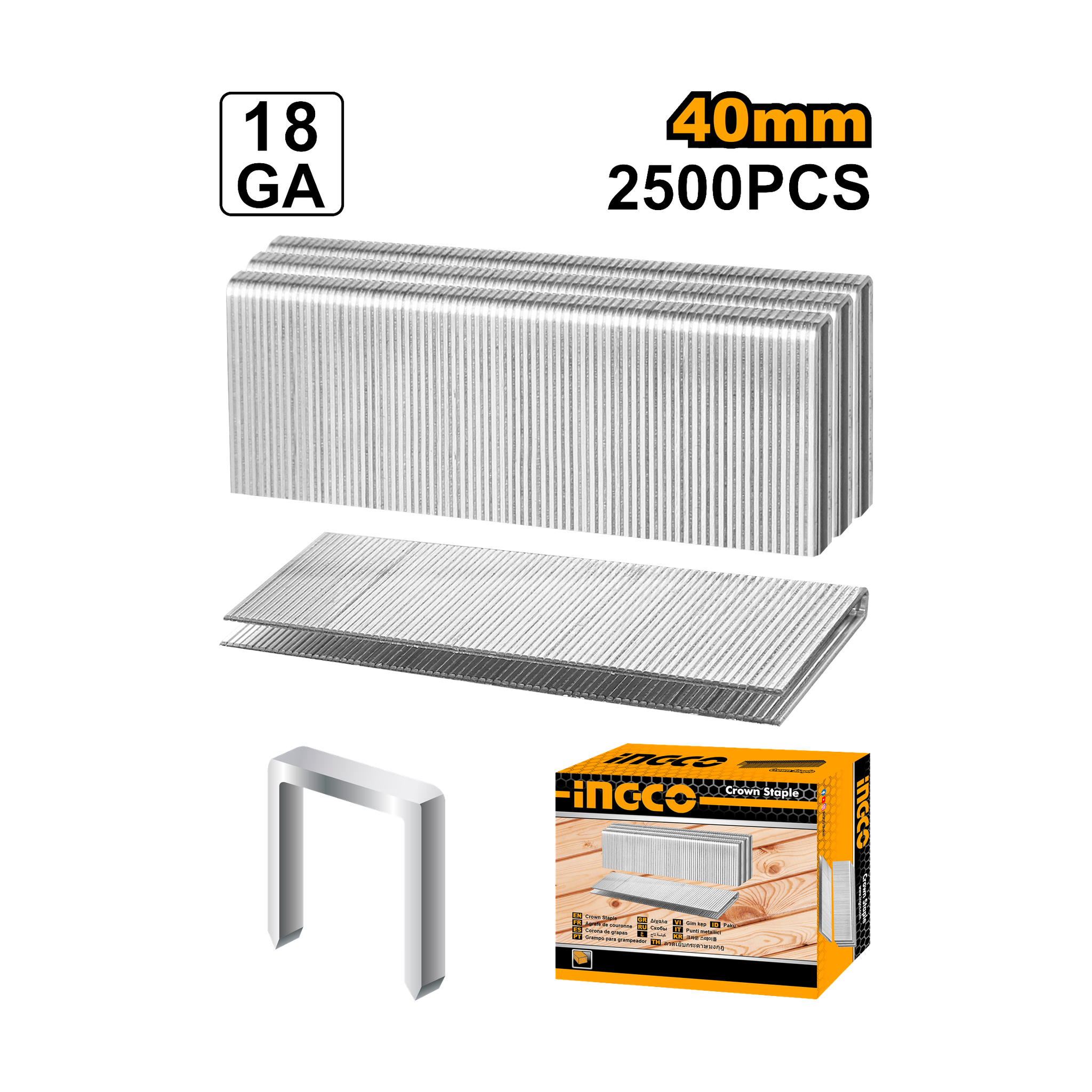 Ingco 40mm Staples  AST18401