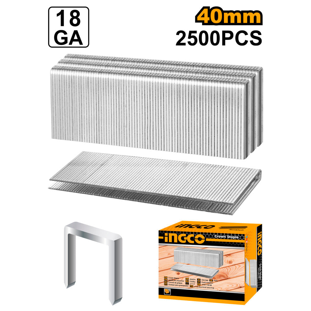 Ingco 40mm staples ast18401