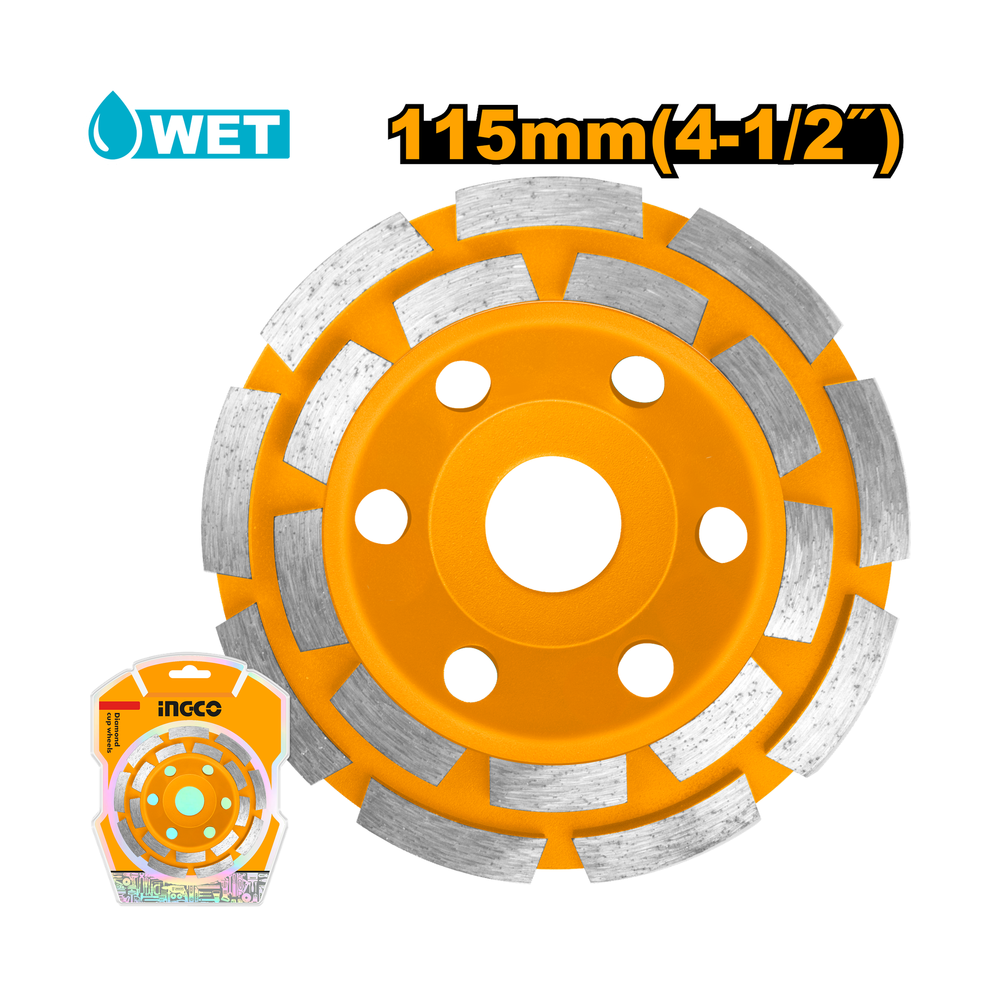 Ingco Double Row Grinding Wheel 115mm CGW021151