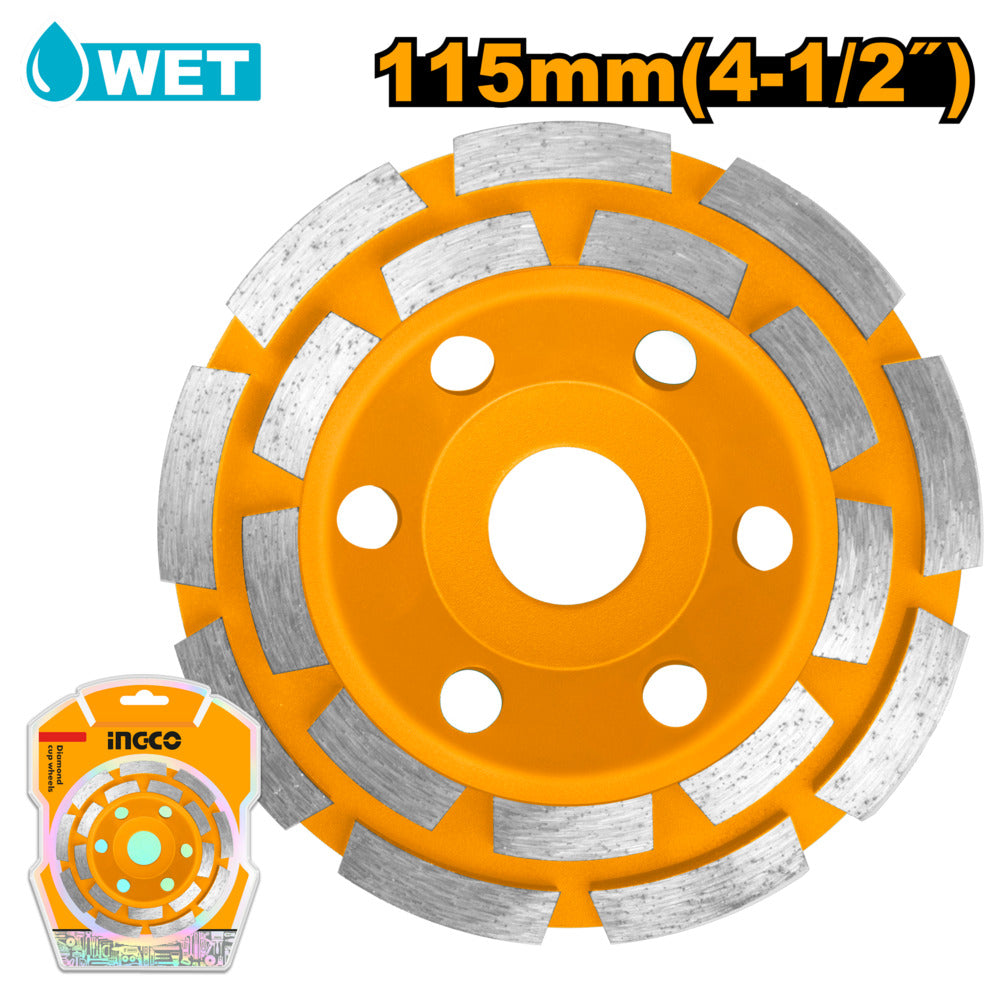 Ingco double row grinding wheel 115mm cgw021151