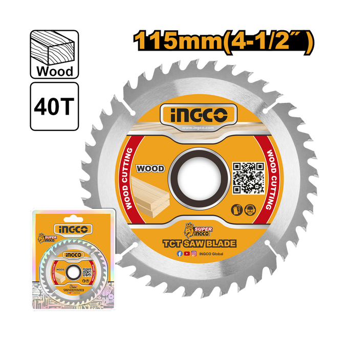 Ingco Tct Blade Saw 115mm 40T TSB111555