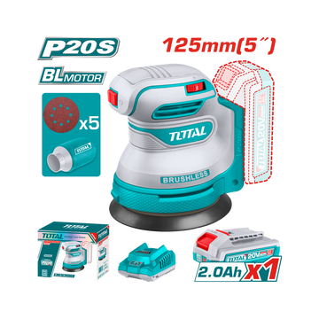 Total Cordless Random Orbital Sander 20V TROSLI20021