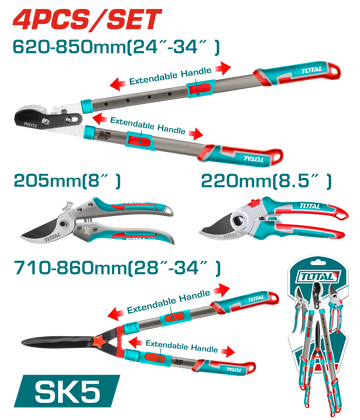 Total 4Pc Garden Shear Set THT1593401
