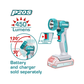 Image of Total Power Tool Total Cordless Work Light Work Lamp 8 watt Tools TWLI2058