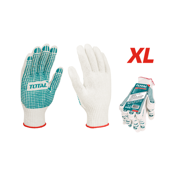 Total Knitted&PVC dots Gloves TSP11102