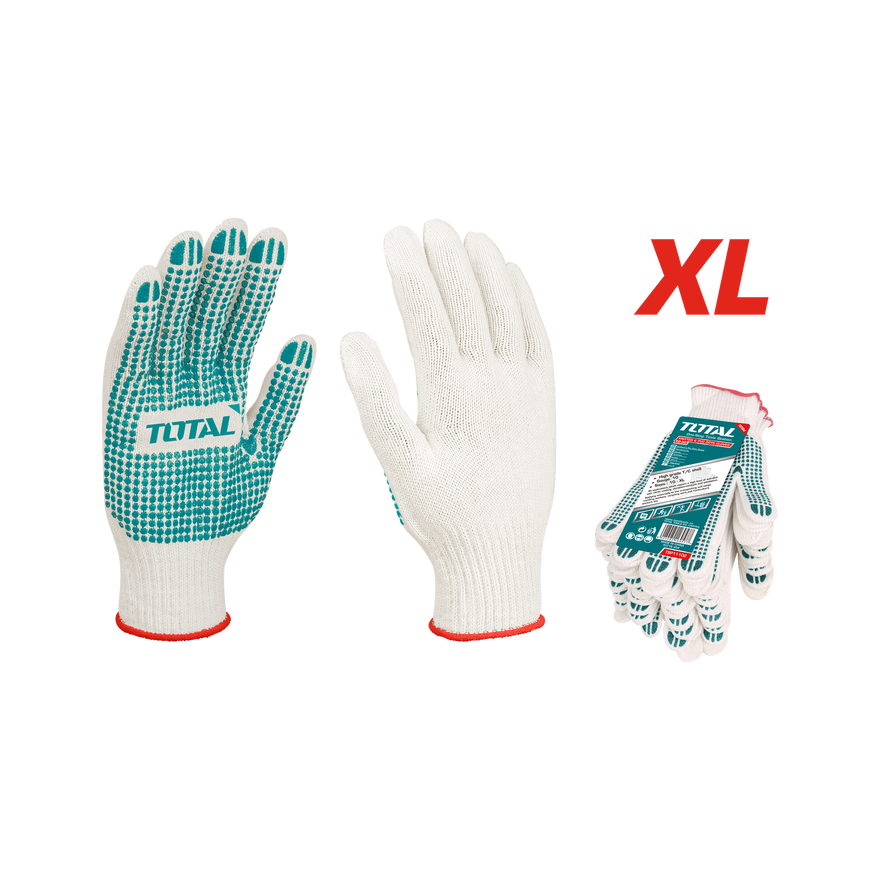 Total Knitted&PVC dots Gloves TSP11102