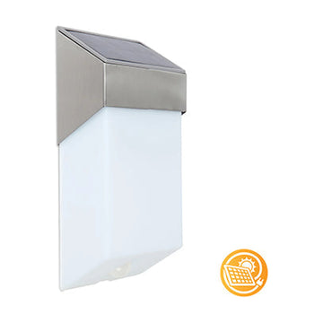 Eurolux Solar Wall Light Sostel 120mm Stainless Steel - image 01