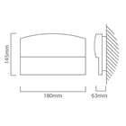 Eurolux Wall Light Lotus LED 180mm Grey - image 01