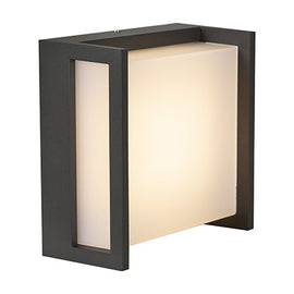 Eurolux Wall Light Qubo Outdoor Grey LED 9.5W 3000K in Electrical & Lighting,Lighting,Exterior Lighting