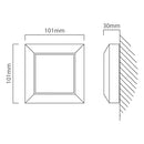 Eurolux Wall Light Helena Outdoor Surface Grey LED 4.5W 4000K - image 01