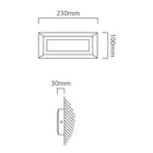 Eurolux Helena Recessed Foot Light Grey LED 11w 4000K - image 01