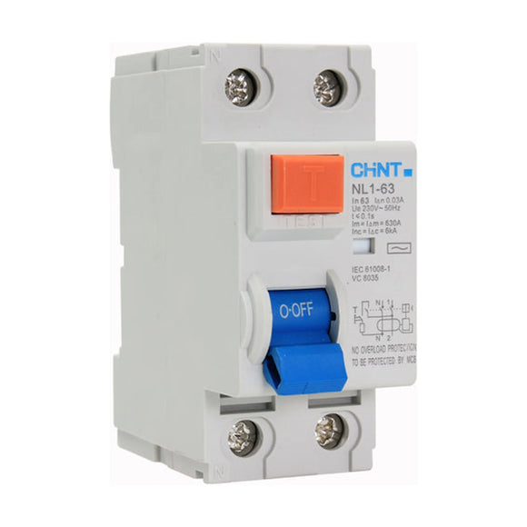 Tosun Earth Leakage 2Pole 63Amp 6kA 30mA Single Phase - image 01