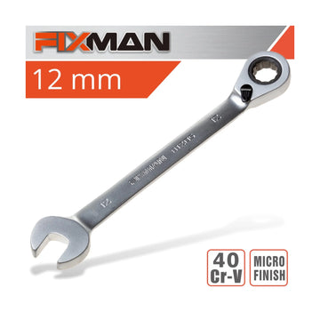 Fixman Reversible Combination Ratcheting Wrench 12mm - image 01