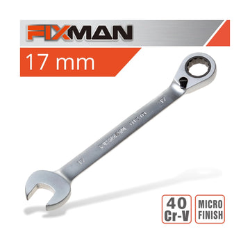 Fixman Reversible Combination Ratcheting Wrench 17mm - image 01