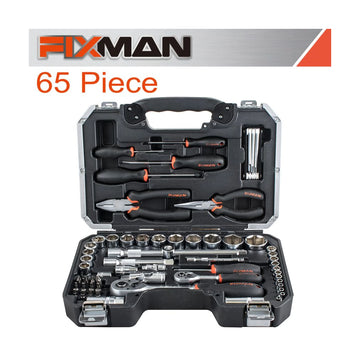 Fixman 65 Piece 1/4' & 1/2' Drive Socket Tool Set - image 01