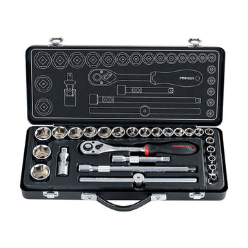 Fixman 26 Piece Socket Set 1/2' 8 - 25 27 30 &32mm - image 01