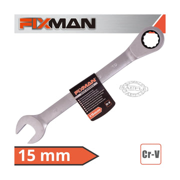 Fixman Combination Ratcheting Wrench 15mm - image 01