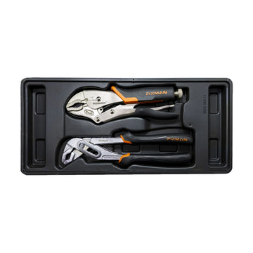 Fixman Tray 2 Piece Plier Set Groove Joint Pliers 10' And Lock Grip Pl - image 01