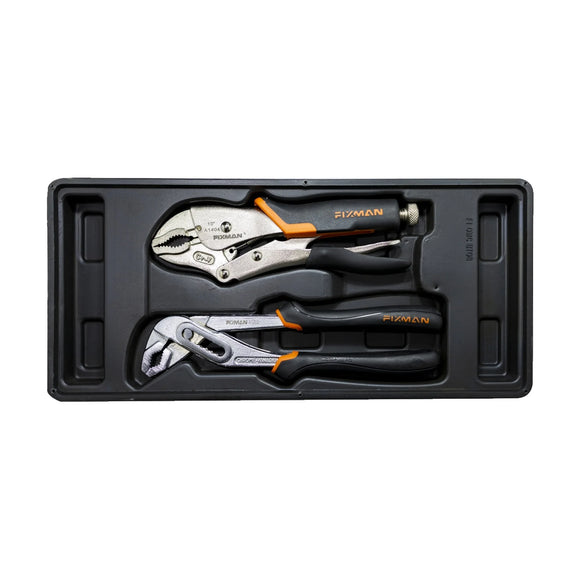 Fixman Tray 2 Piece Plier Set Groove Joint Pliers 10' And Lock Grip Pl - image 01