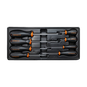 Fixman Tray 8 Piece Slotted And Phillips Screwdrivers - image 01
