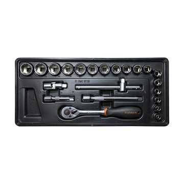 Fixman 22-Pc 3/8' Drive Sockets & Accessories - image 01