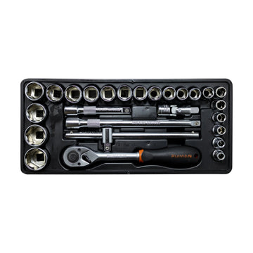 Fixman Tray 26 Piece 1/2' Drive Sockets And Accessories - image 01