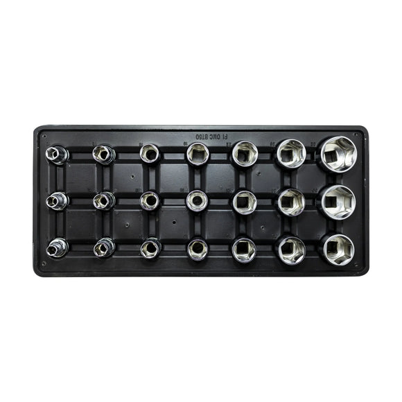 Fixman Tray 21 Piece 1/2' Drive Sockets - image 01