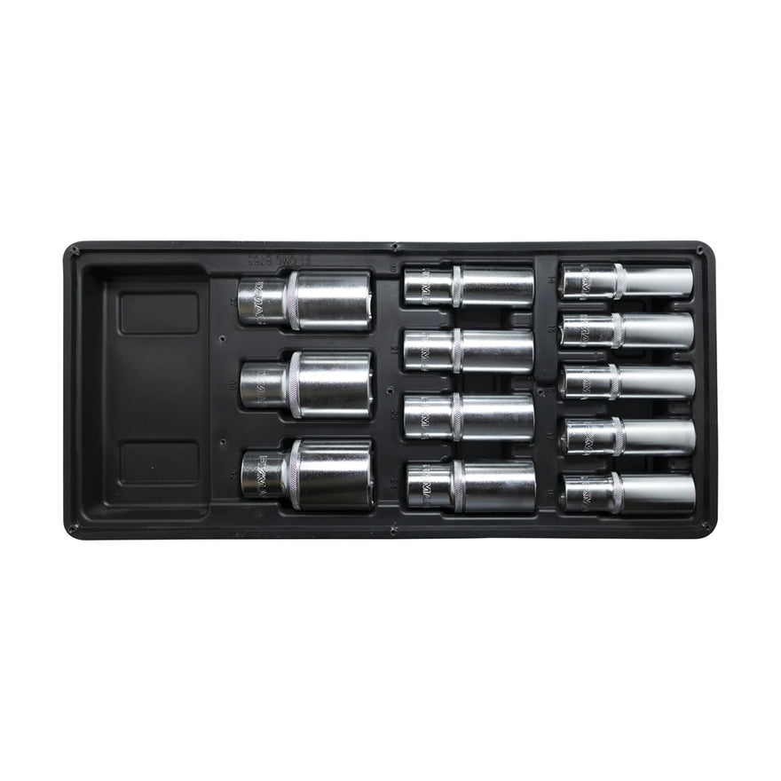 Fixman Tray 12 Piece 1/2' Drive Deep Sockets - image 01