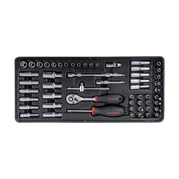 Fixman Tray 56 Piece 1/4' Drive Sockets And Accessories - image 01