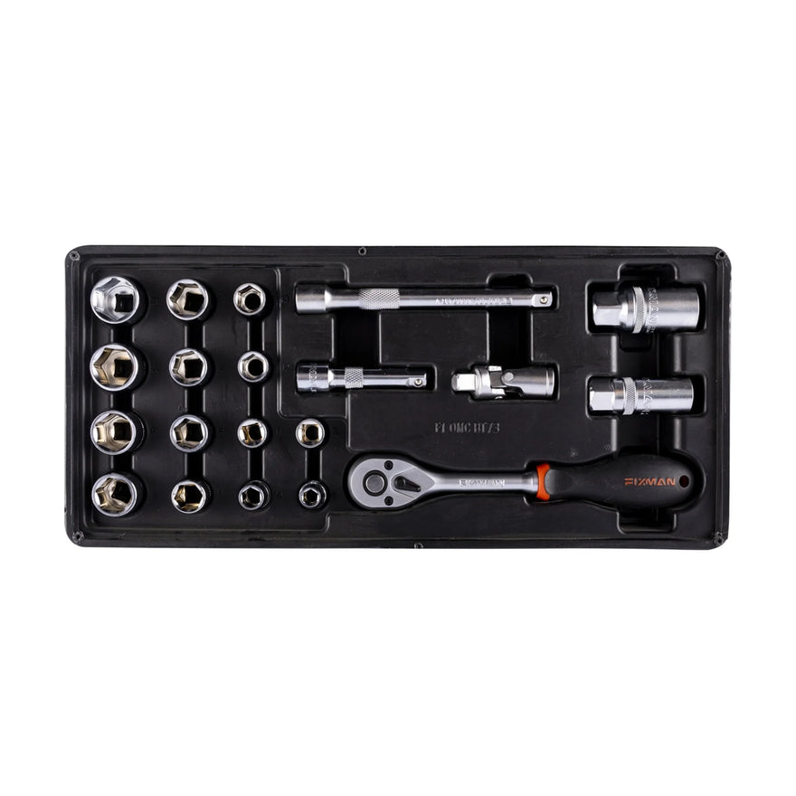 Fixman 20-Pc 3/8' Drive Sockets & Accessories - image 01
