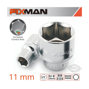 Fixman 1/2' Drive Hex Socket 11mm X 21.8mm - image 01